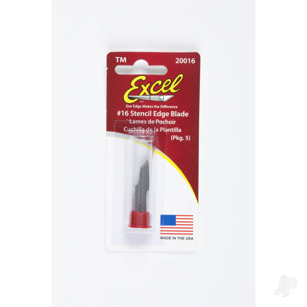 #16 Stencil Edge Blade, Shank 0.25" (0.58 cm) (5 pcs) (Carded)-8