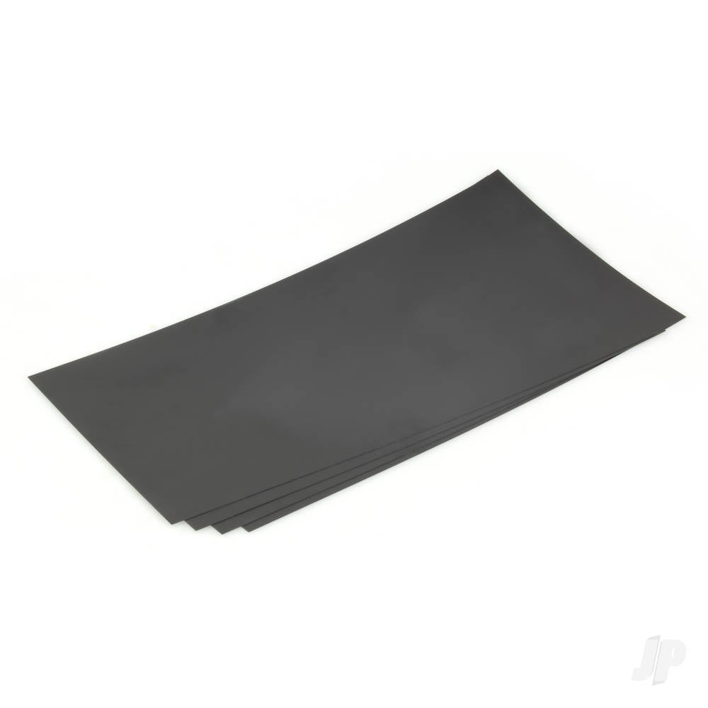 6x12in (15x30cm) Black Sheet .010in Thick (4 Sheet per pack)