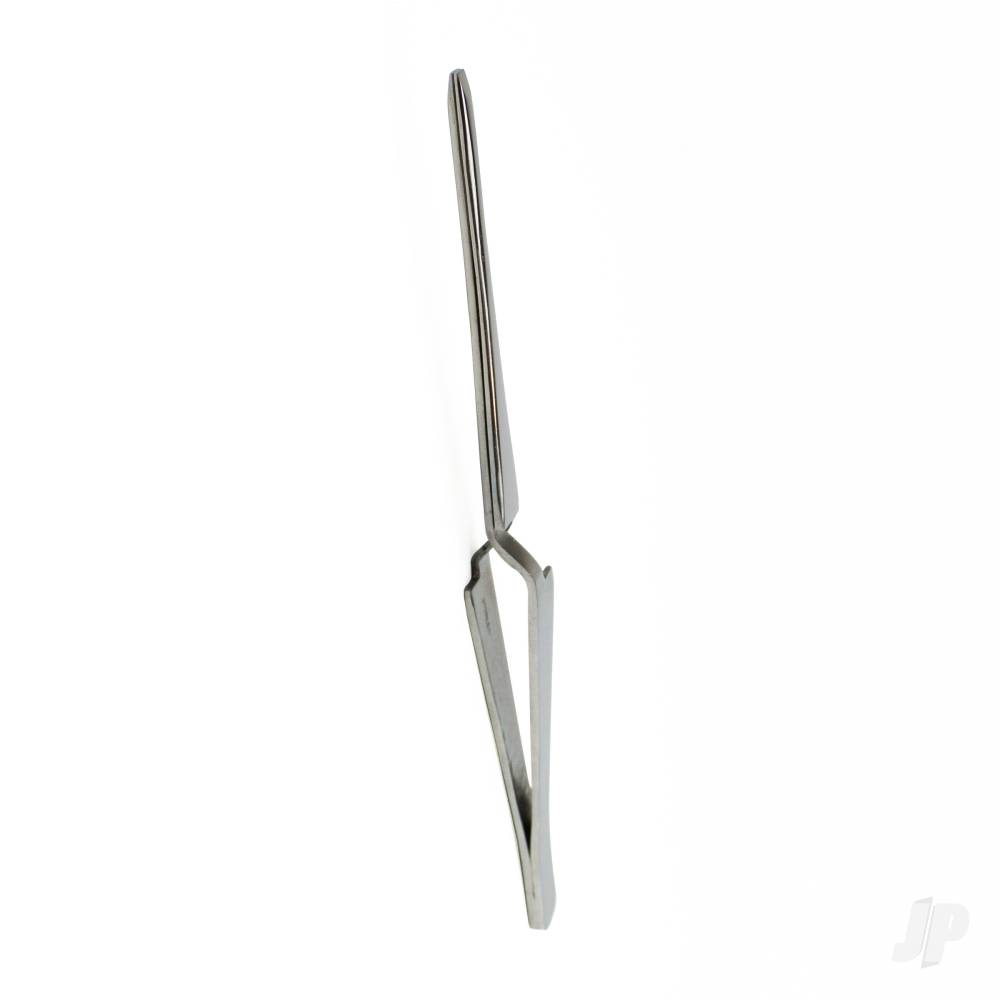 4.5in Pointed Self Closing Stainless Steel Tweezers (Carded)-5