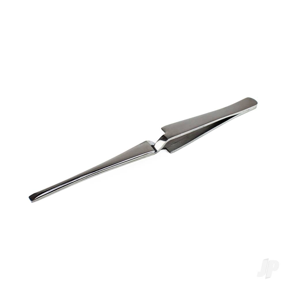 6.5in Large Self Closing Stainless Steel Tweezers (Carded)-4