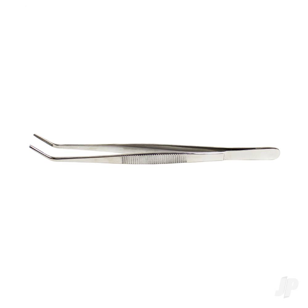 6in Curved Point Stainless Steel Tweezers (Carded)-3