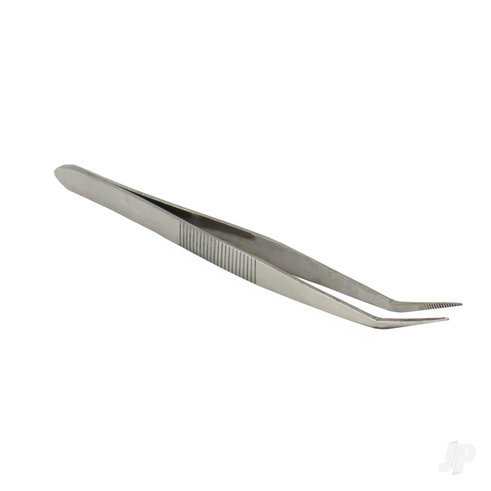 4.5in Curved Stainless Steel Tweezers (Carded)-4