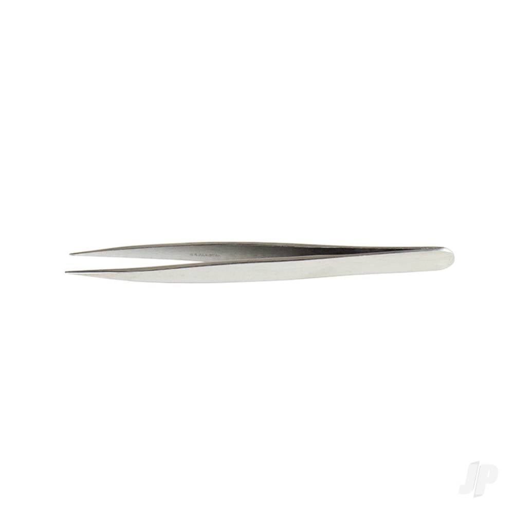 4.75in Sharp Pointed Stainless Steel Tweezers (Carded)-2
