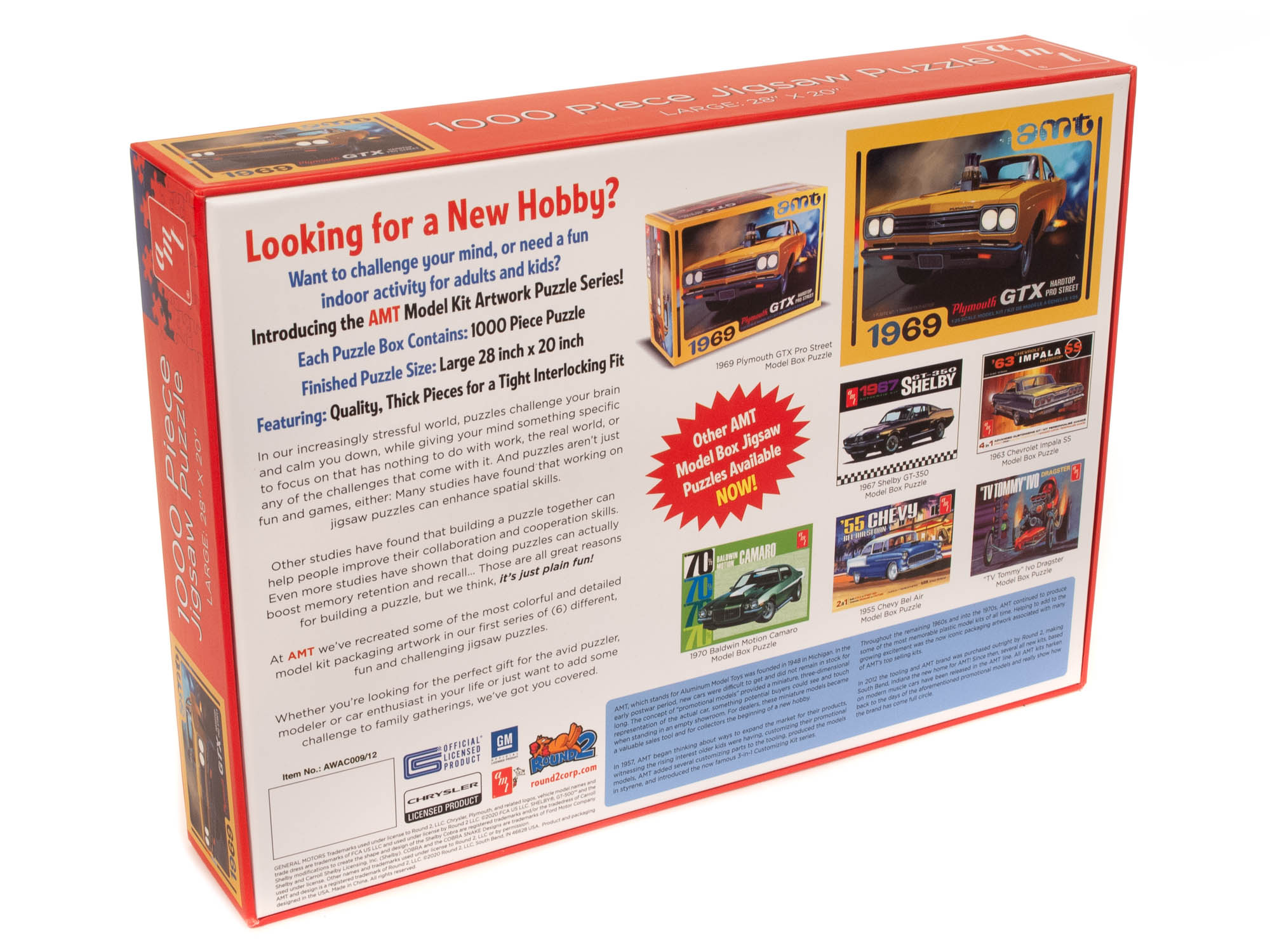 1969 Plymouth GTX Pro Street 1000 Piece Jigsaw Puzzle-2
