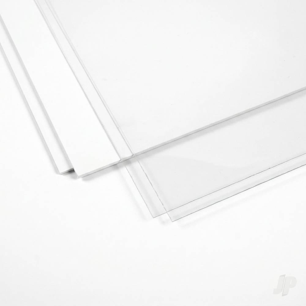 6x12in (15x30cm) Clear Sheet .005in Thick (3 Sheet per pack)