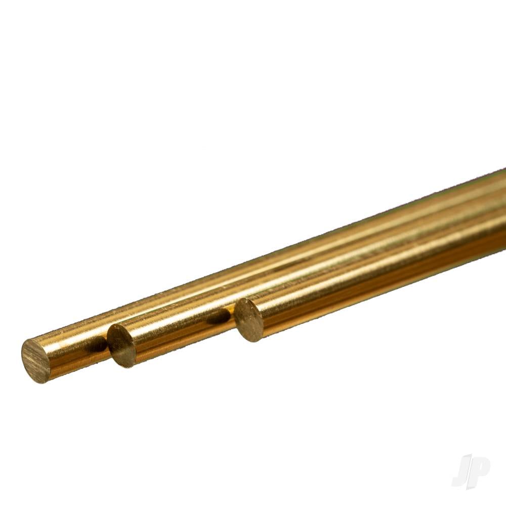 4mm Brass Round Rod (300mm long) (3 pcs)