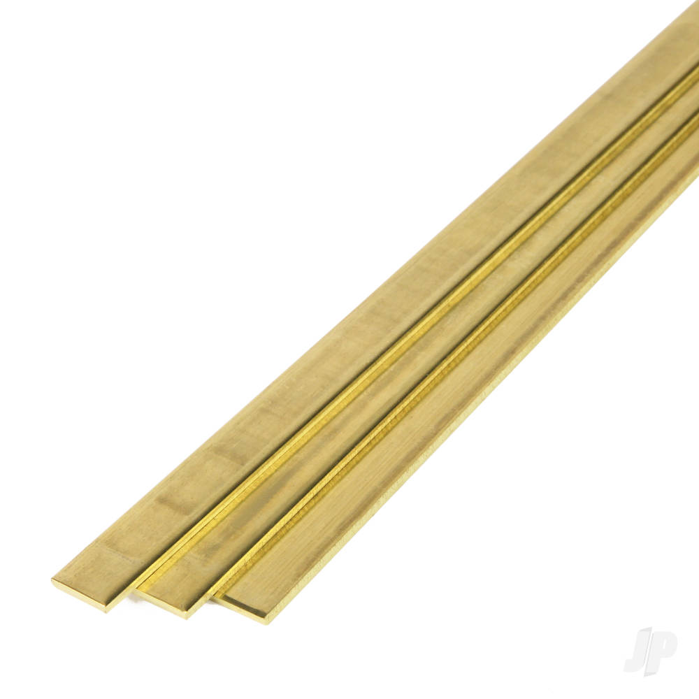 1/4in Brass Strip, .093in Thick (36in long) (Bulk Pack of 4 Items)-4