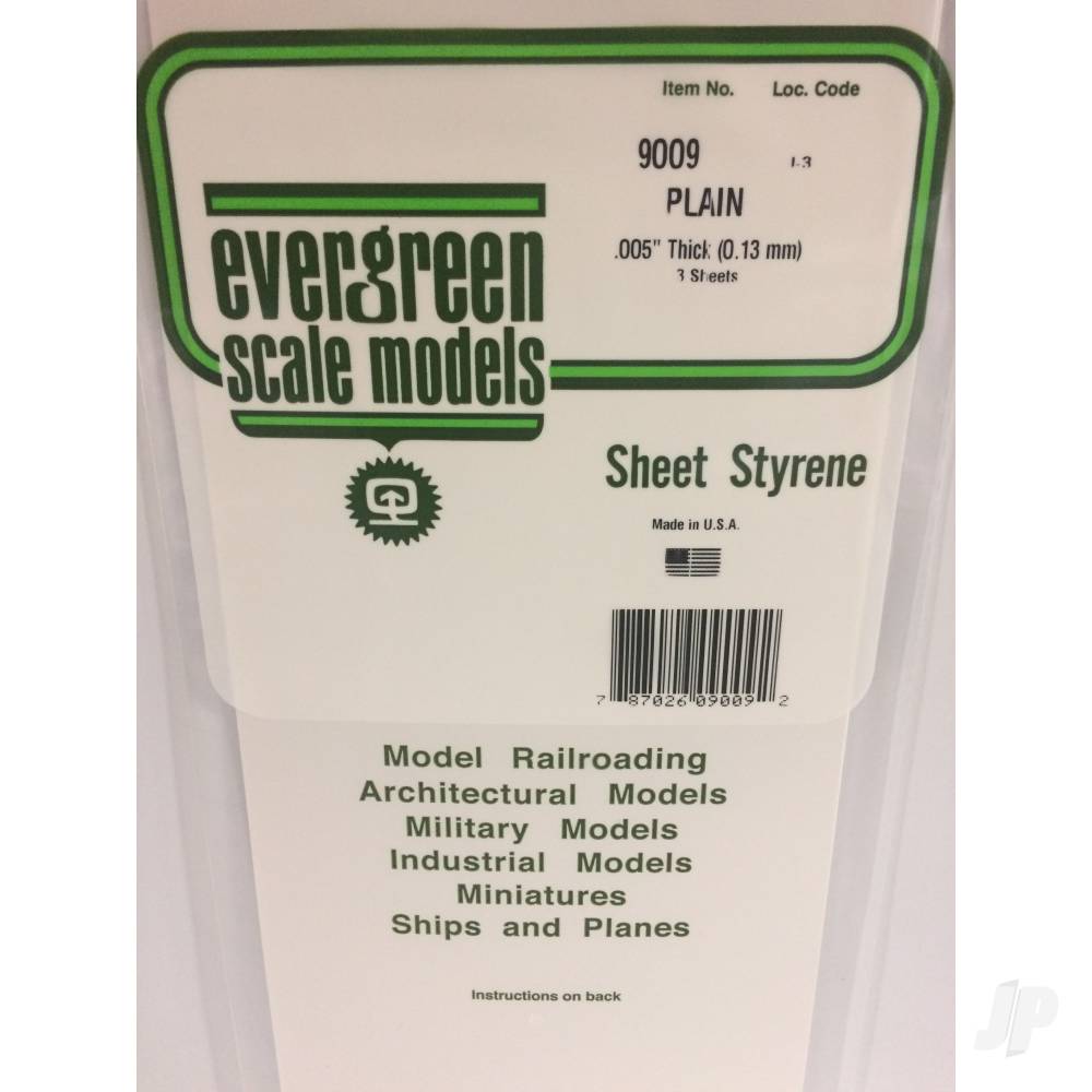 6x12in (15x30cm) White Sheet .005in Thick (3 Sheet per pack)-2