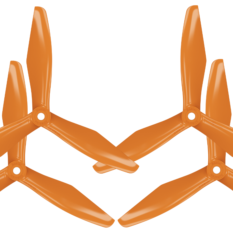 6x4.5 RS 3-Blade FPV Propeller Set x4 Orange