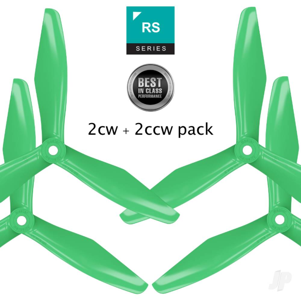 6x4.5 RS 3-Blade FPV Propeller Set x4 Green-2