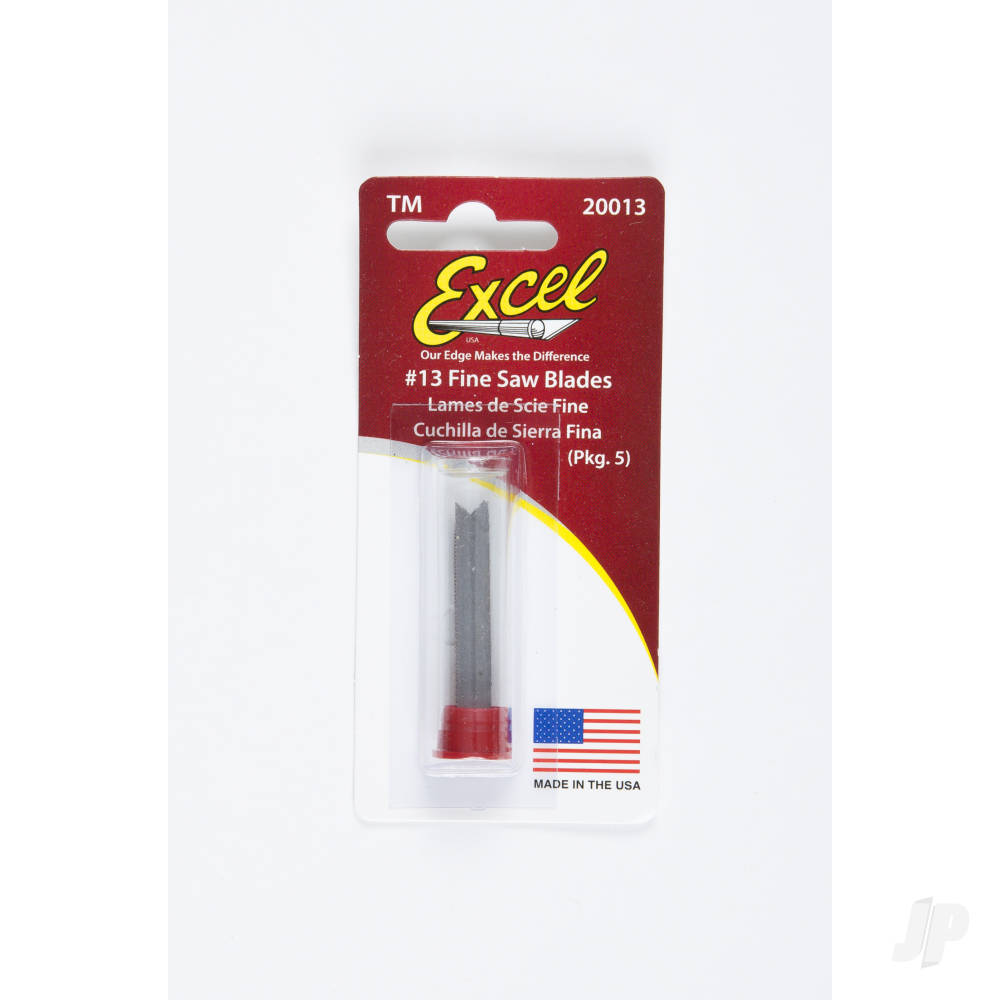#13 Fine Saw Blade, Shank 0.25" (0.58 cm) (5 pcs) (Carded)-5