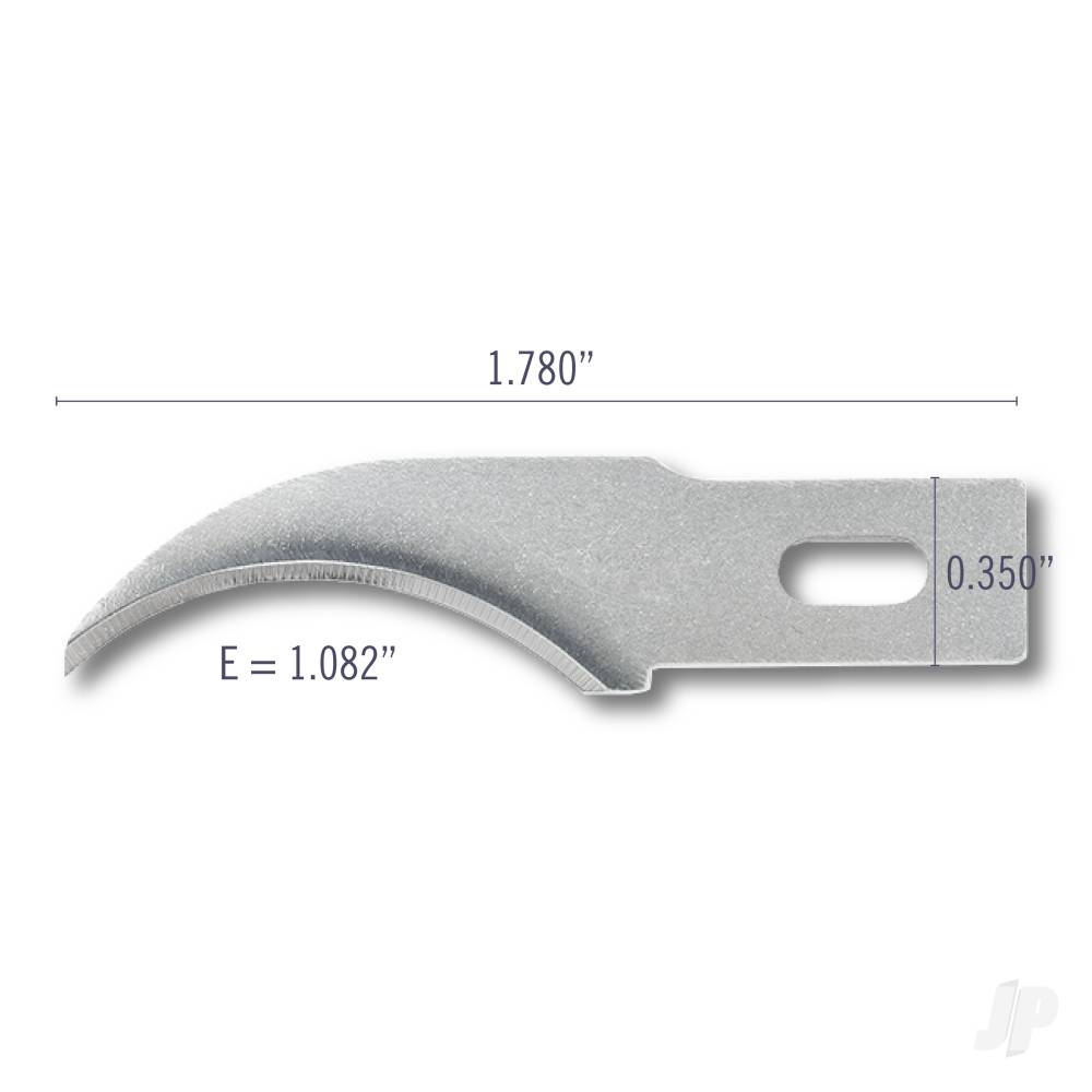 #28 Concave Blades, Shank 0.345" (0.88 cm) (5 pcs) (Carded)-3
