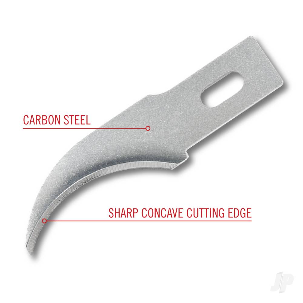 #28 Concave Blades, Shank 0.345" (0.88 cm) (5 pcs) (Carded)-4