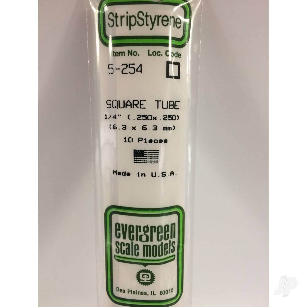 14in (35cm) Square Tube .250in (1/4in) (10 per pack)-2