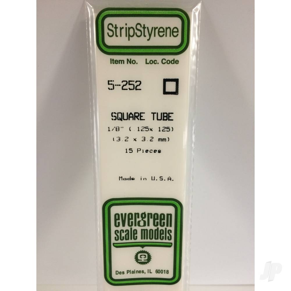 14in (35cm) Square Tube .125in (1/8in) (15 per pack)-2