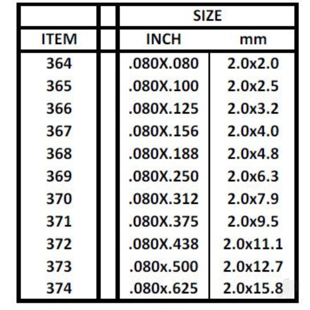 24in (60cm) Strip .060x.500in (50 per pack)-6