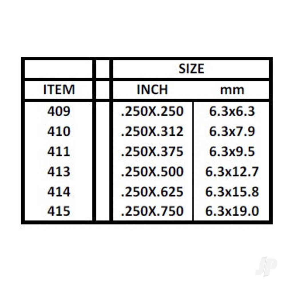 24in (60cm) Strip .060x.156in (14 per pack)-9