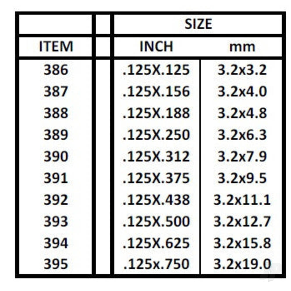 24in (60cm) Strip .060x.312in (50 per pack)-8
