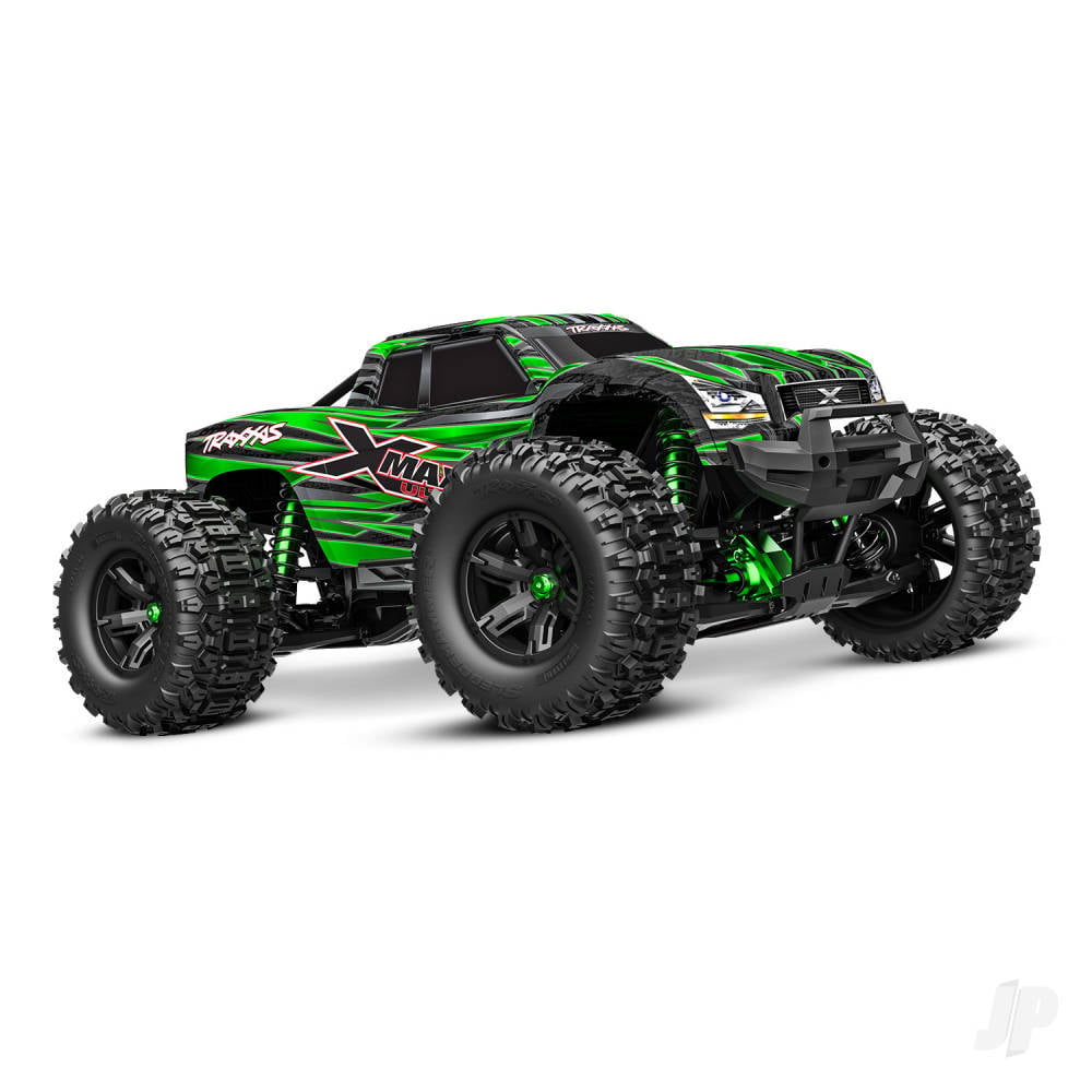 X-Maxx Ultimate 1:6 8S 4WD Electric Monster Truck, Green (+ TQi 2-ch Link, VXL-8s, Velineon 1200XL, TSM)