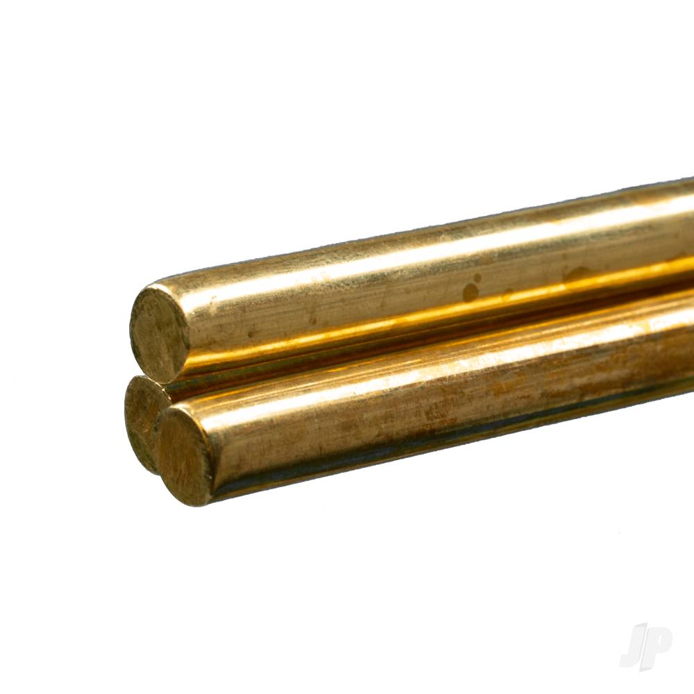 5/16in Brass Round Rod (36in long) (Bulk Pack of 3 Items)