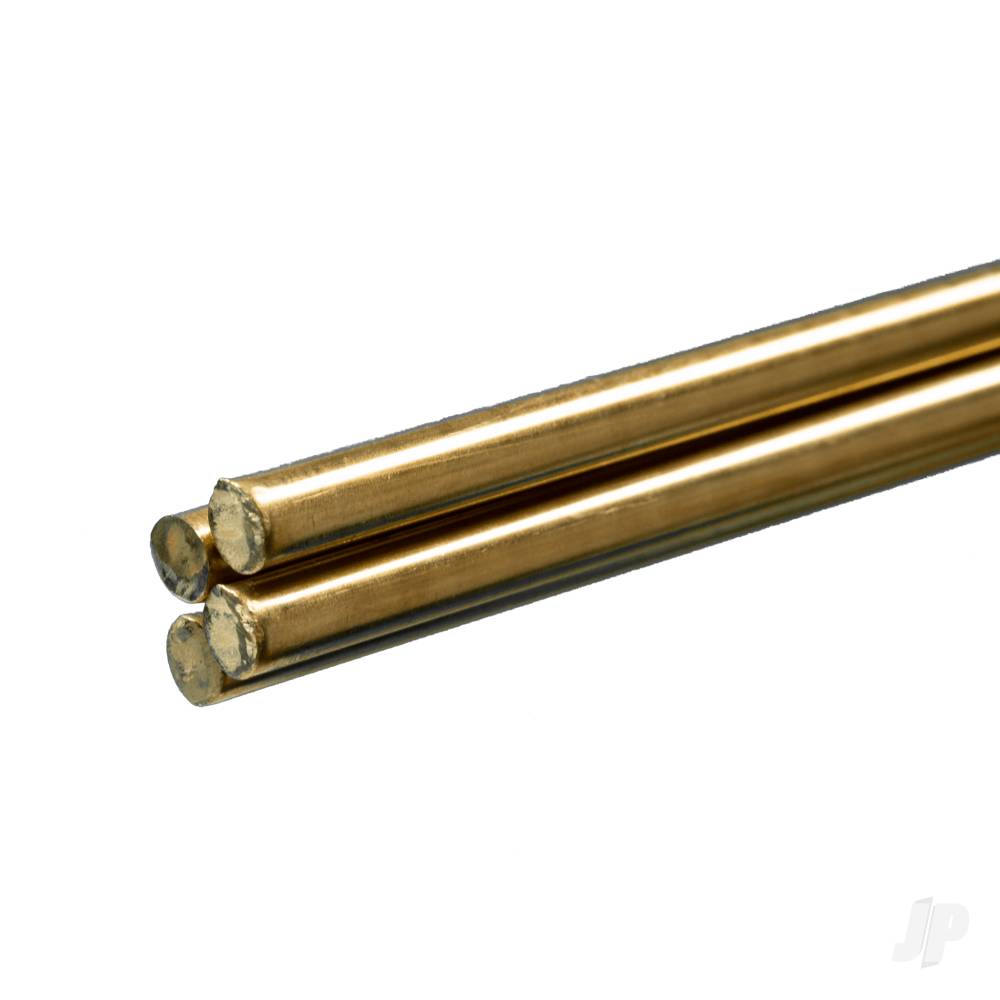1/4in Brass Round Rod (36in long) (Bulk Pack of 4 Items)