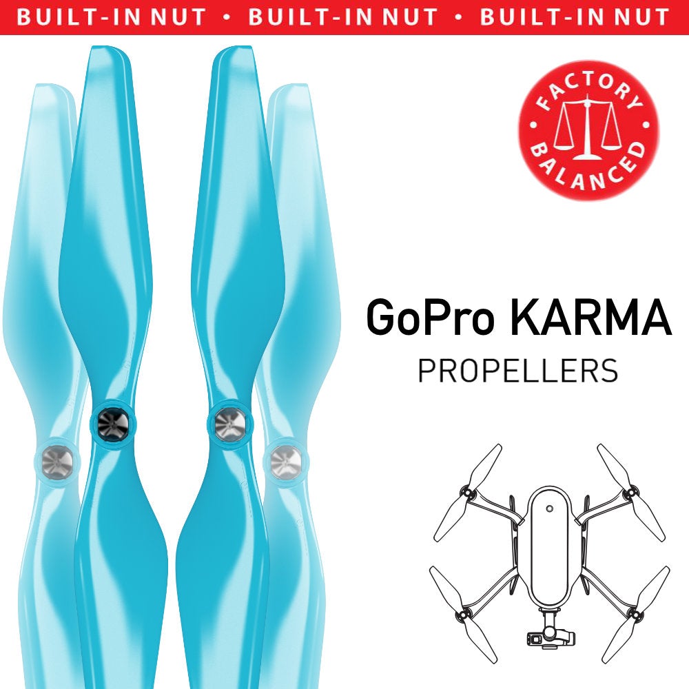 10x4.5 MR KR Propeller C Set x4 Blue for GoPro KARMA-2