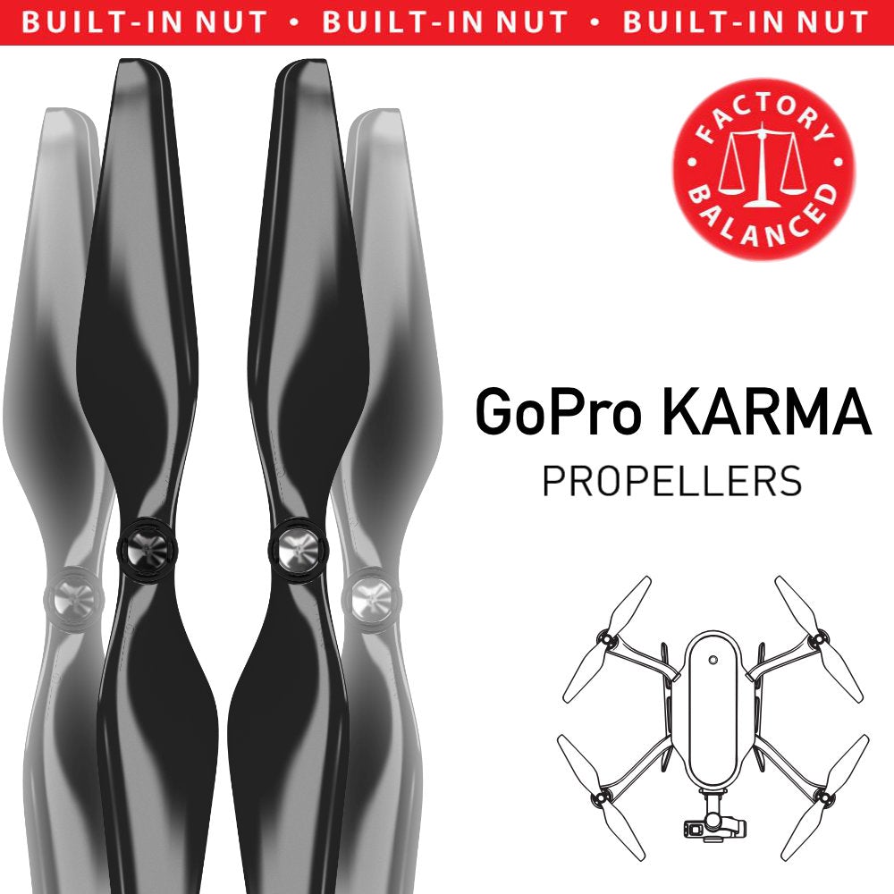 10x4.5 MR KR Propeller C Set x4 Black for GoPro KARMA-2