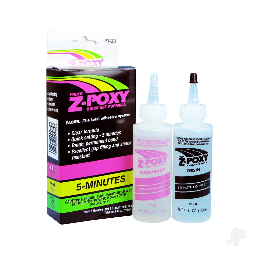 PT38 Z-Poxy 5 Minute Epoxy 8oz (Box of 6)