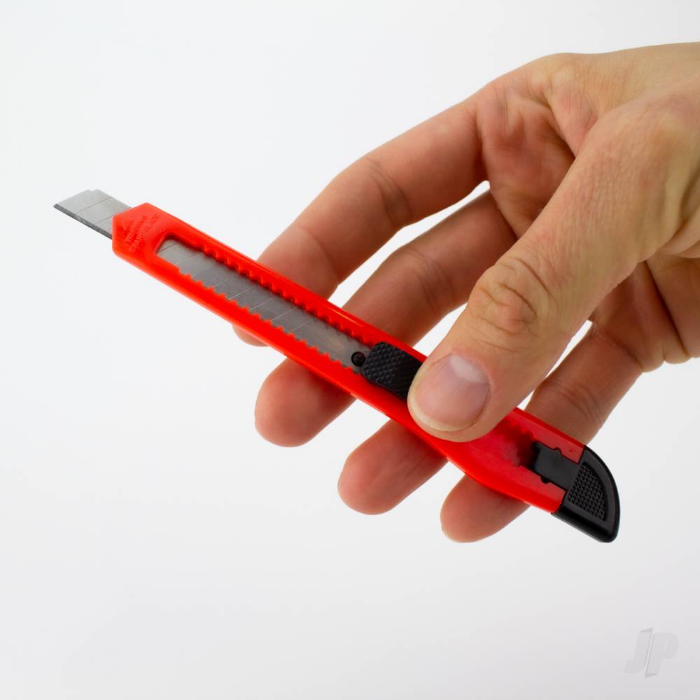 K10 9mm Plastic Snap Knife, Red (Carded)-4