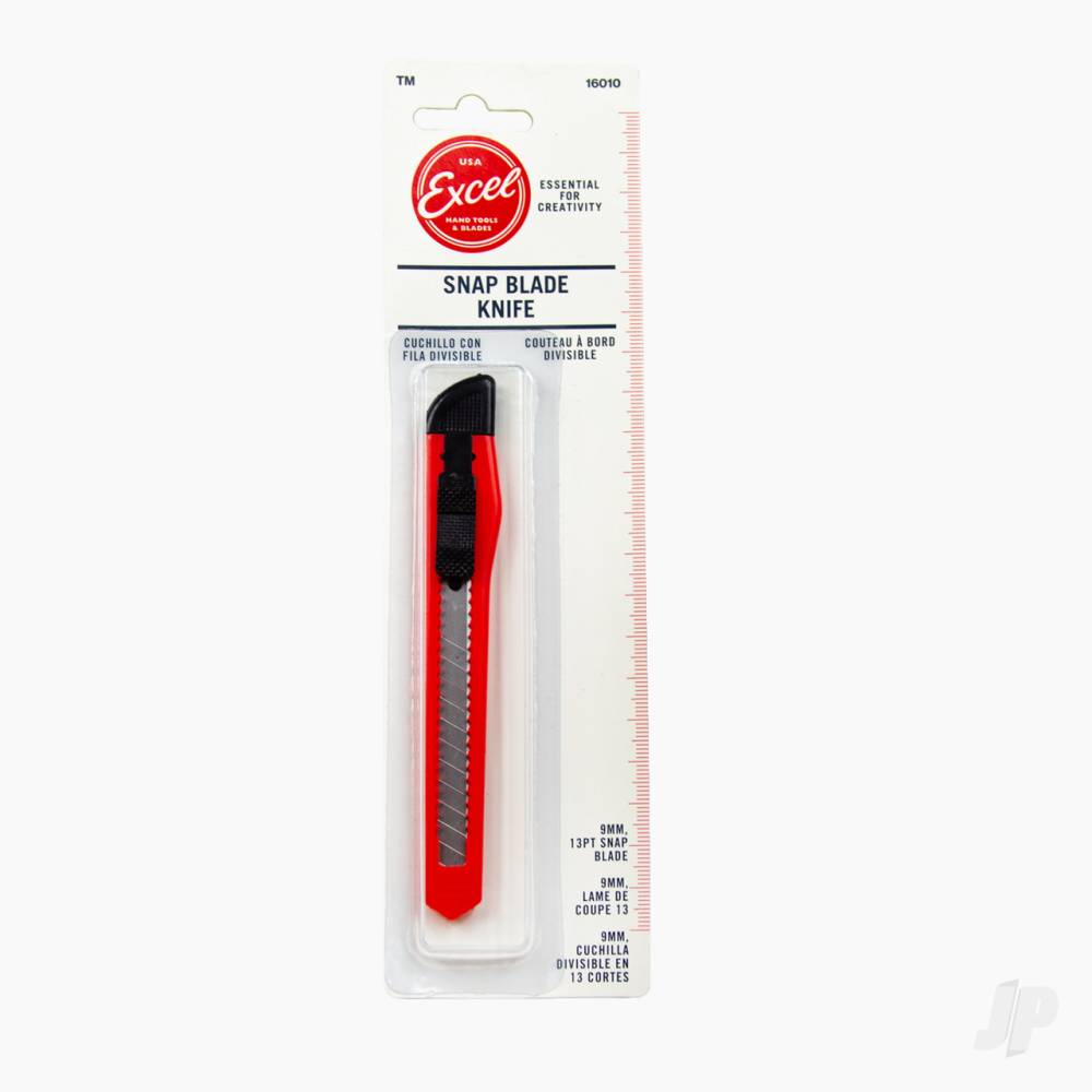 K10 9mm Plastic Snap Knife, Red (Carded)-6