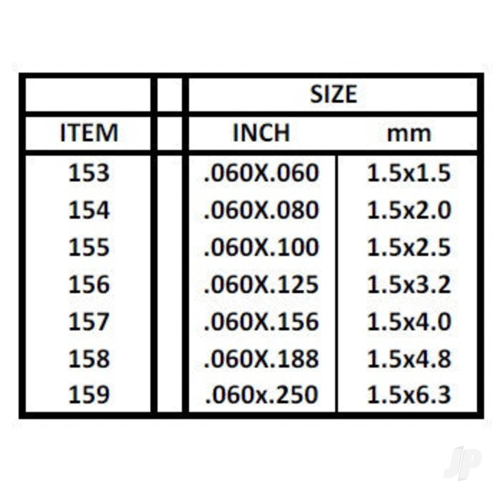 14in (35cm) Strip .060x.188in (100 per pack)-4