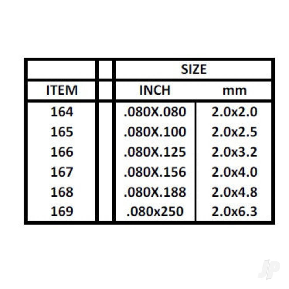 14in (35cm) Strip .060x.188in (100 per pack)-5