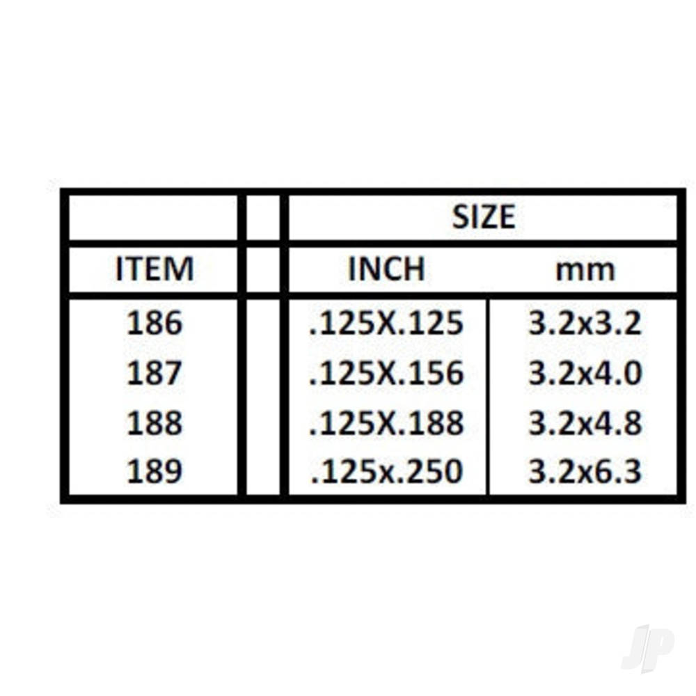 14in (35cm) Strip .060x.188in (100 per pack)-6