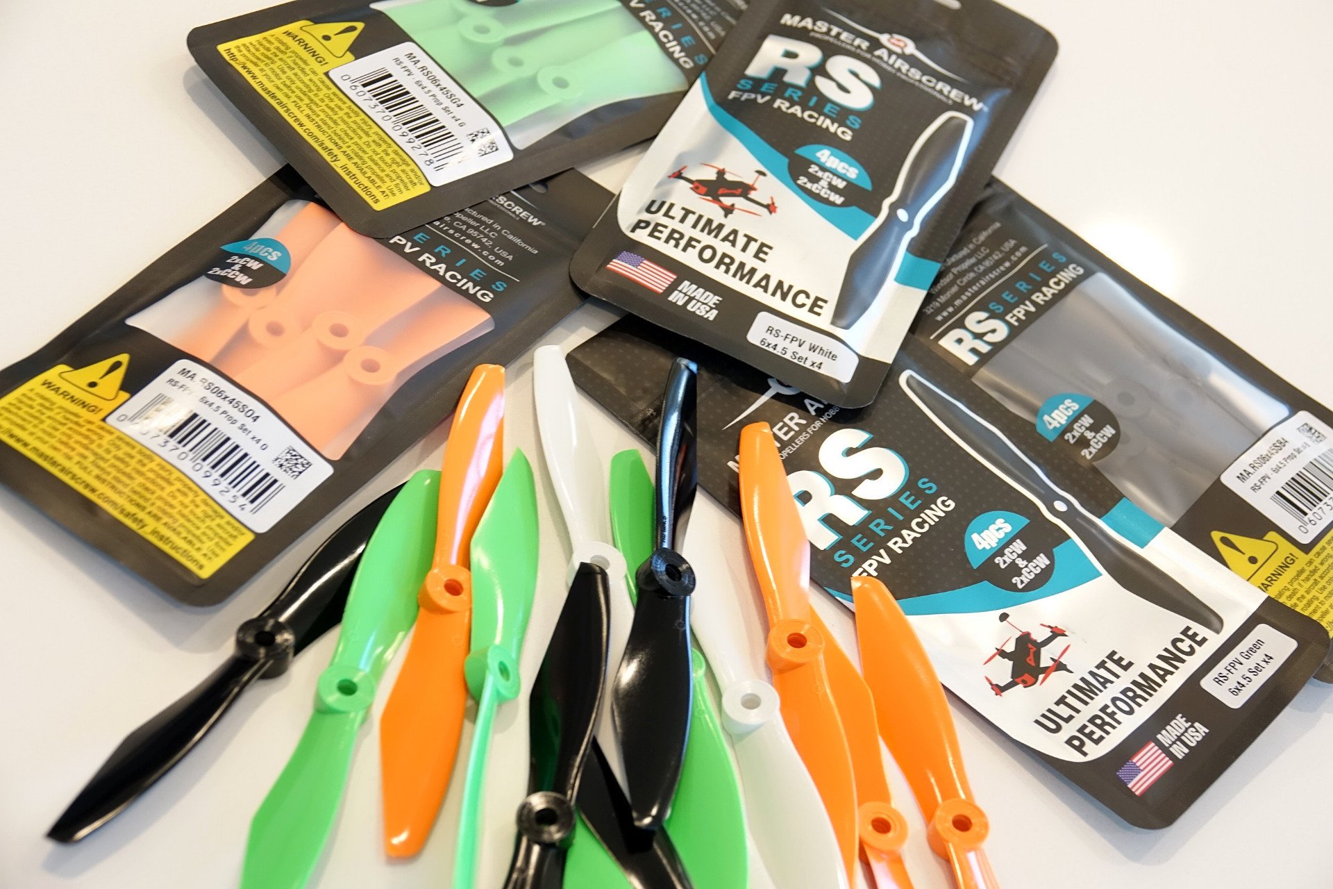 5x4.5 RS-FPV Racing Propeller Set 4x Green-7