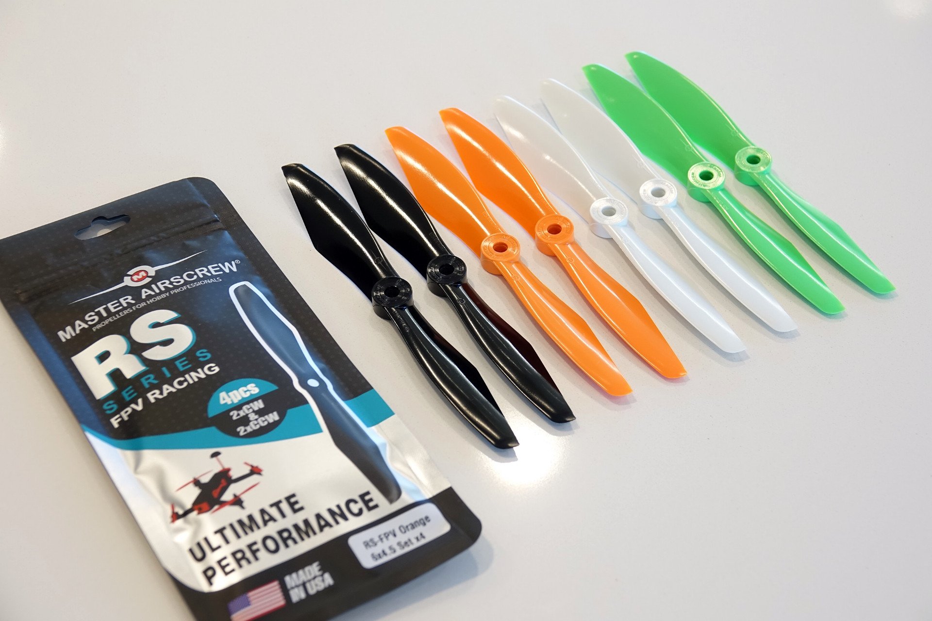 5x4.5 RS-FPV Racing Propeller Set 4x Black-6