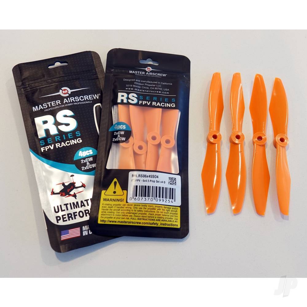 5x4.5 RS-FPV Racing Propeller Set 4x Orange-4