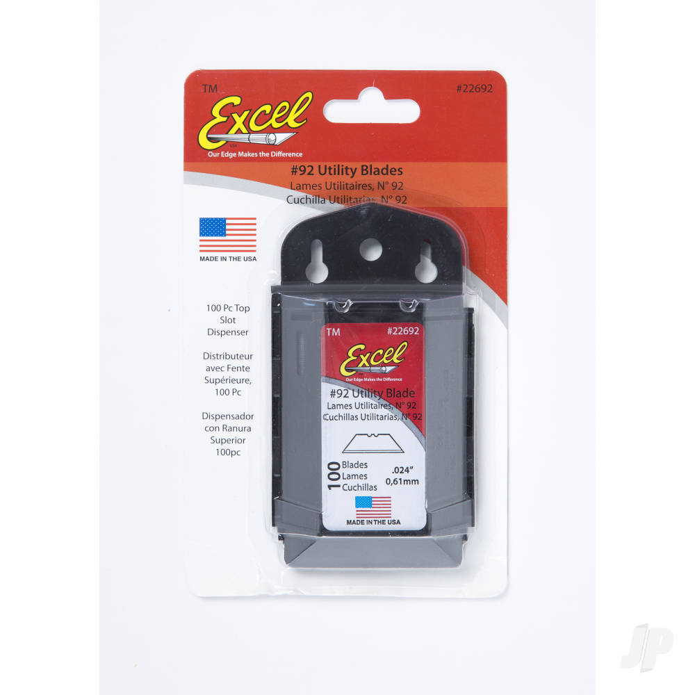 2 Notch Utility Blade, 0.024in (5 pcs) (Carded)-5