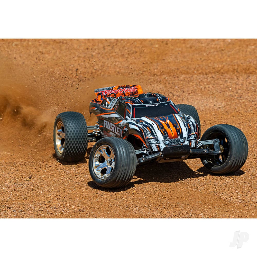Orange Rustler 1:10 2WD RTR Electric Stadium Truck (+ TQ 2-ch, XL-5, Titan 550)-4