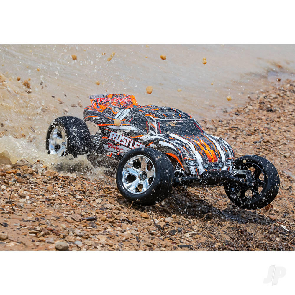 Orange Rustler 1:10 2WD RTR Electric Stadium Truck (+ TQ 2-ch, XL-5, Titan 550)-6