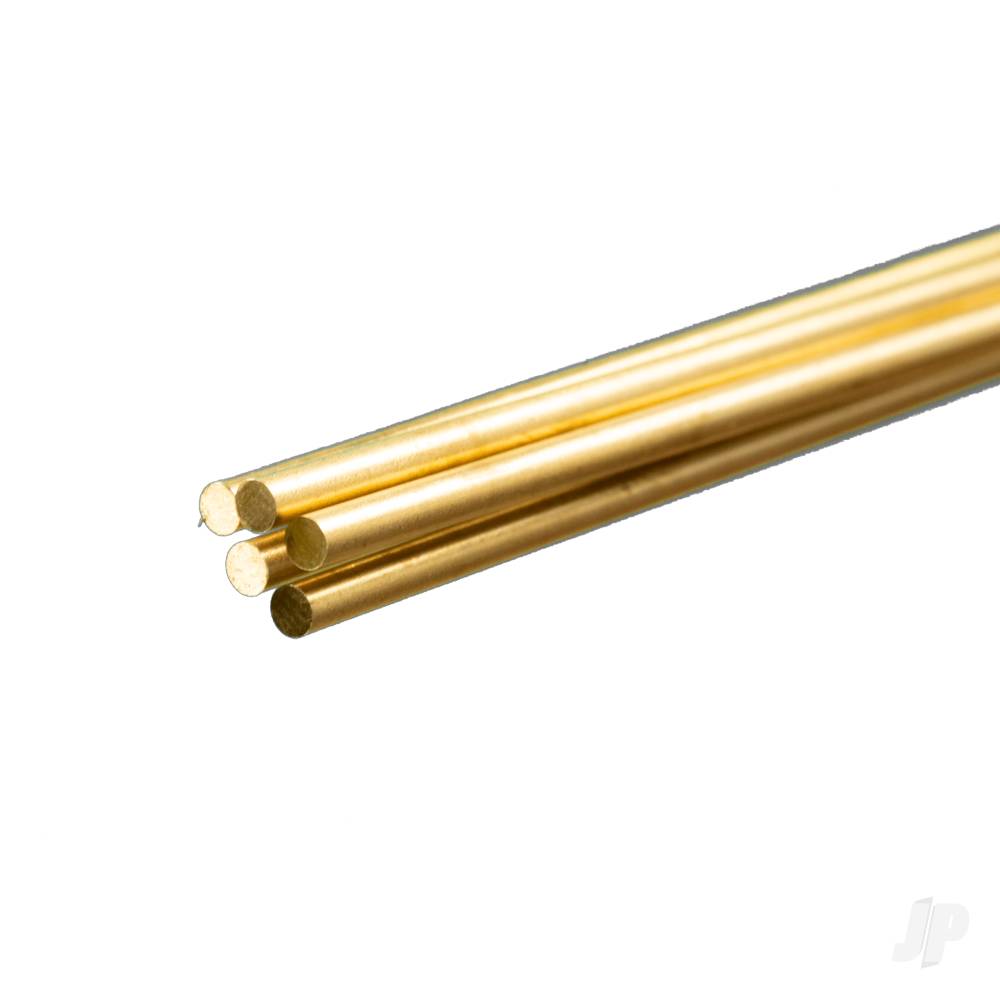 2.5mm Brass Round Rod (1m long) (Bulk Pack of 5 Items)
