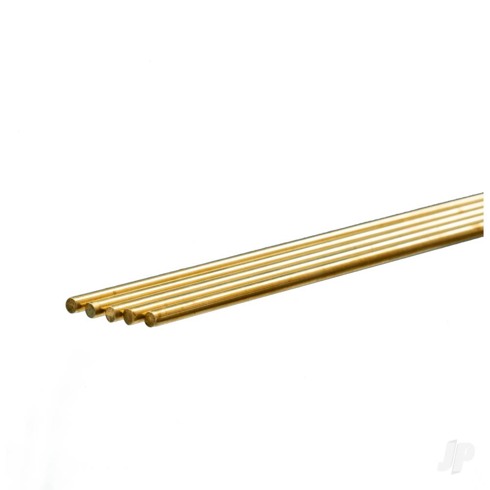 3.5mm Brass Round Rod (1m long) (Bulk Pack of 5 Items)