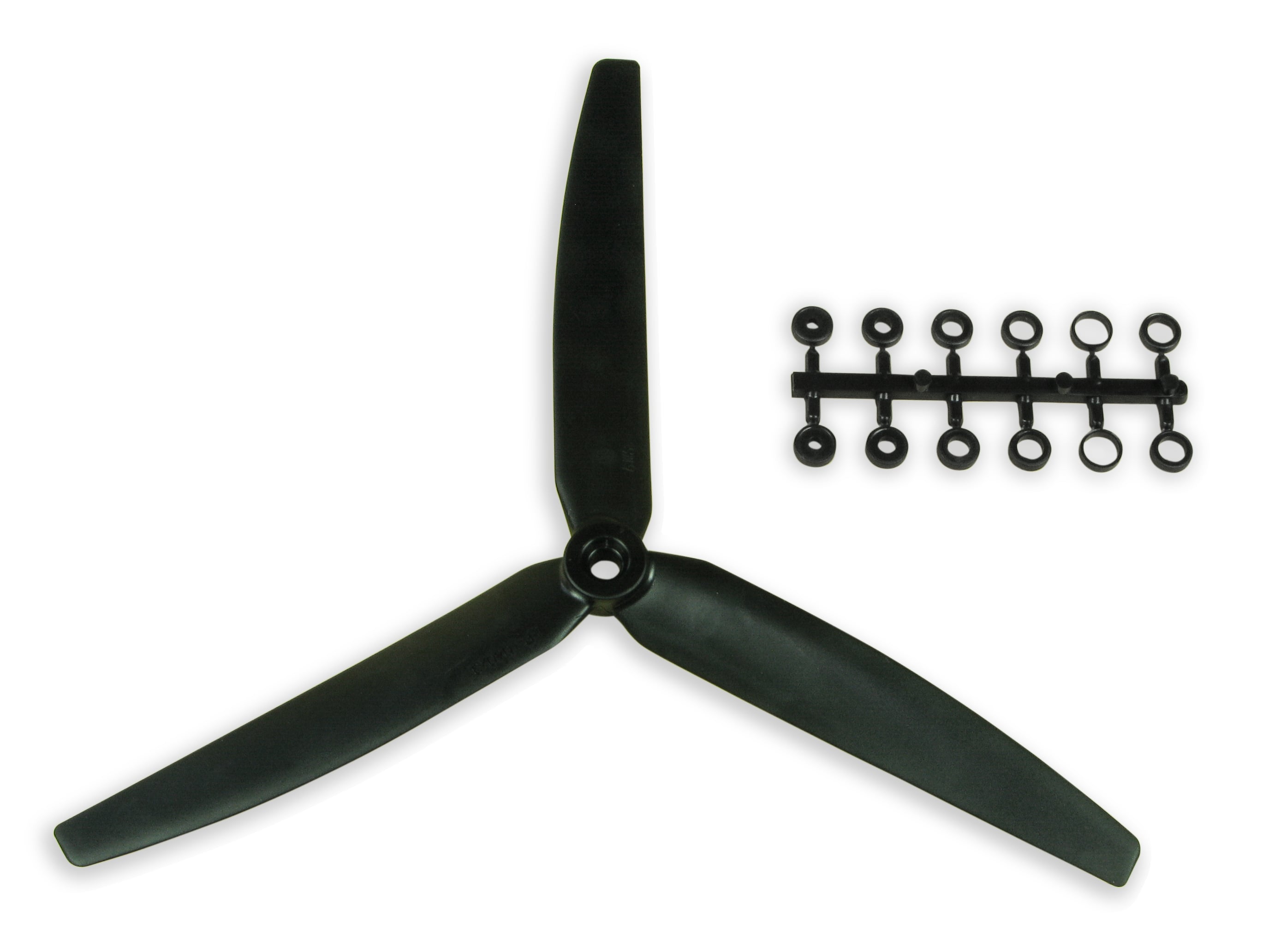 10x6 Slow Fly Propeller 3-Blade Black