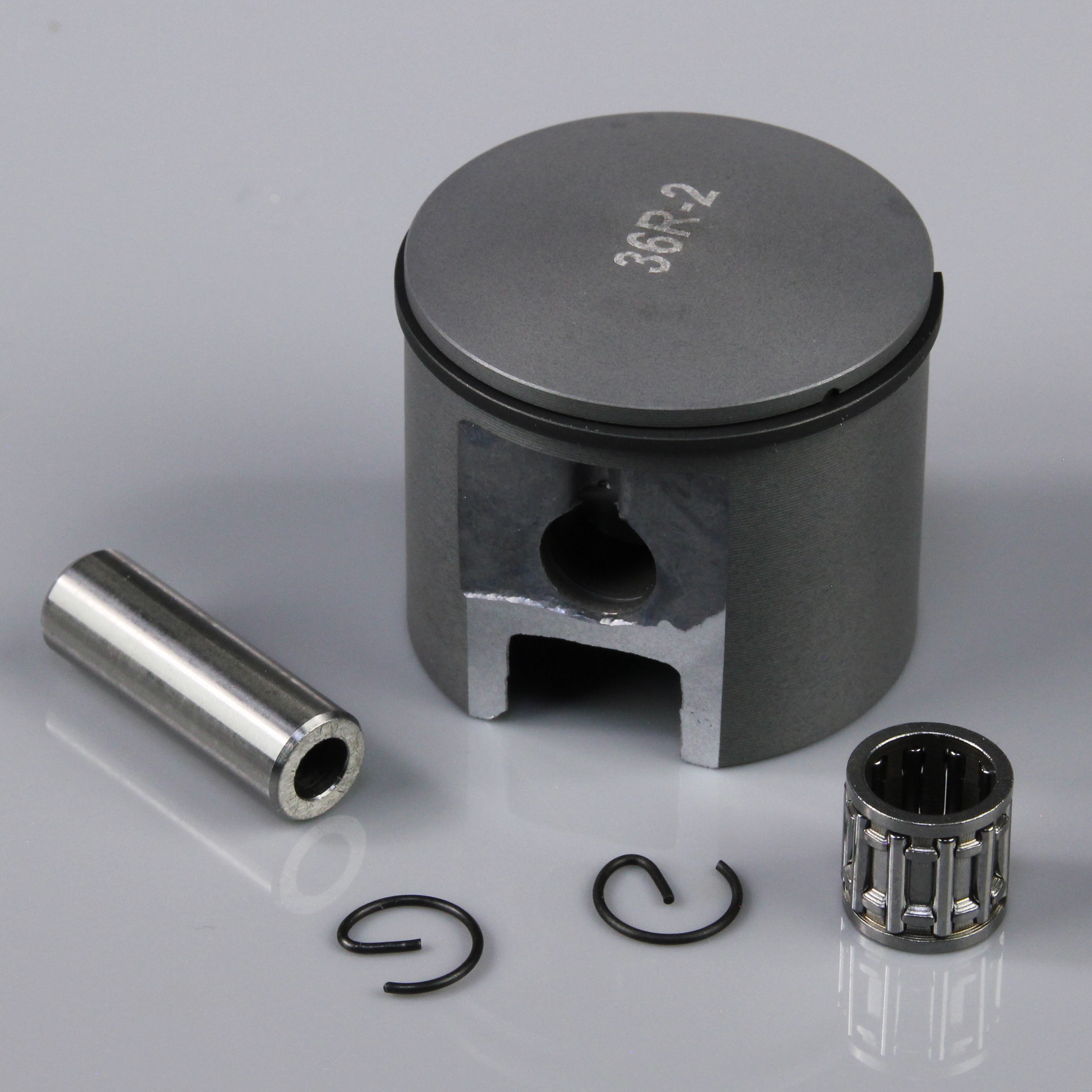 Piston (1pc) and Accessories including C-Clips / Ring / Gudgeon Bearing and Pin (fits 30cc Twin)-1