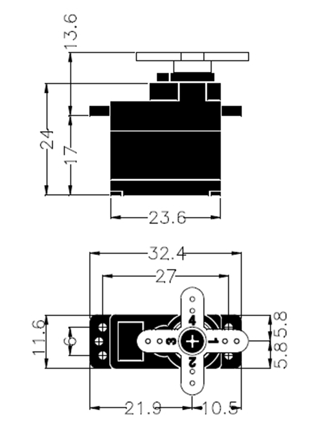 Servo Nano Pro MG-2