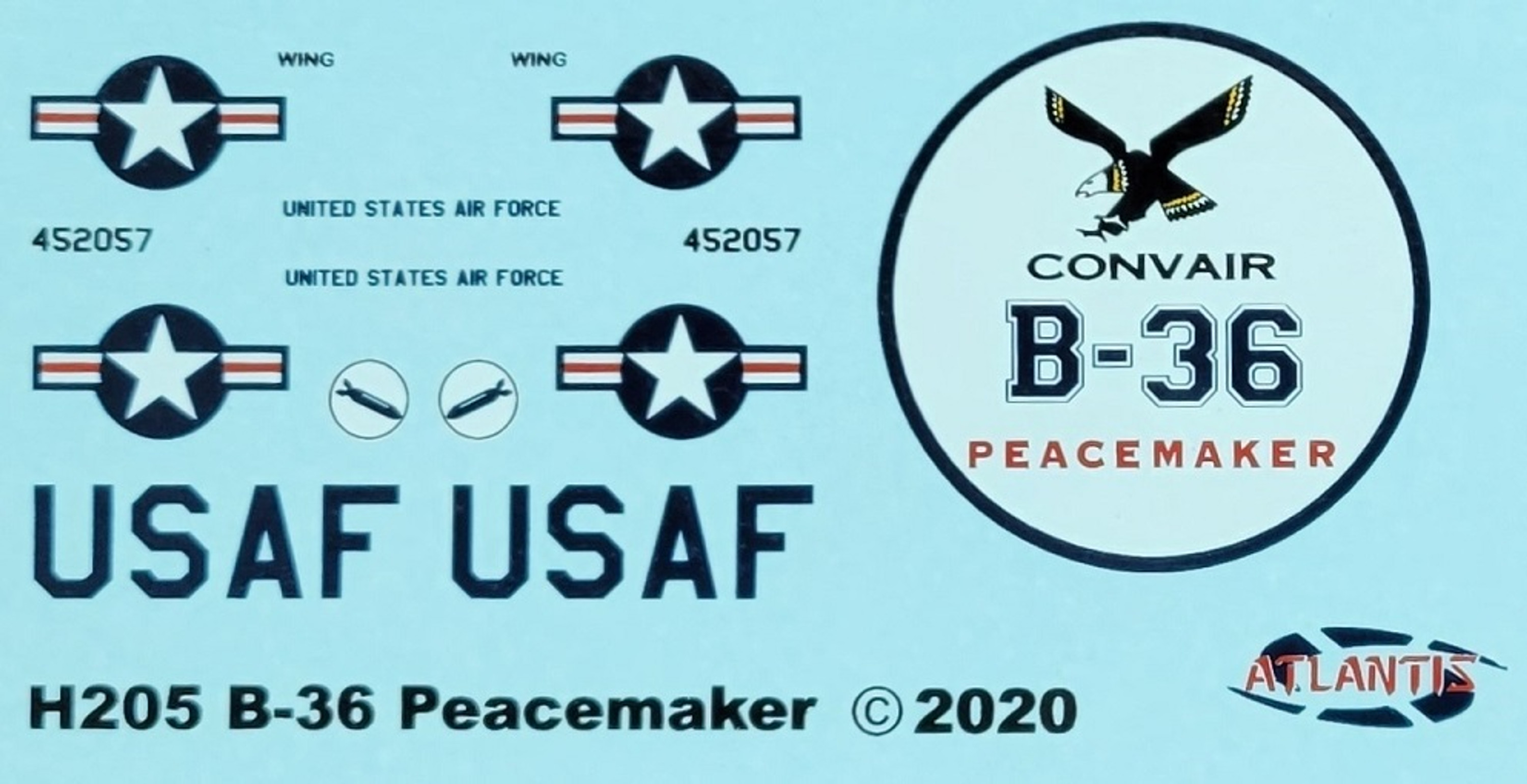 1:184 B-36 Prop Jet Peacemaker with Swivel Stand-9