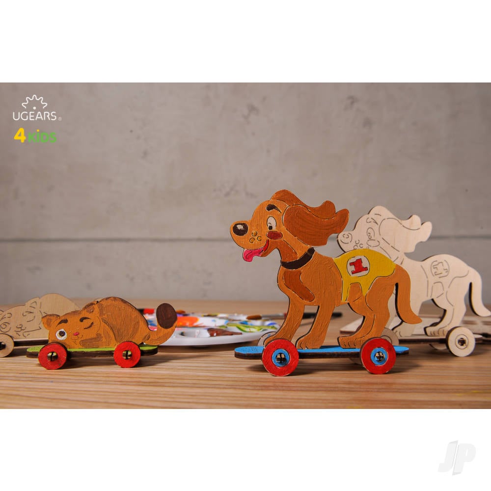 3D Colouring Model Kitty & Puppy-5