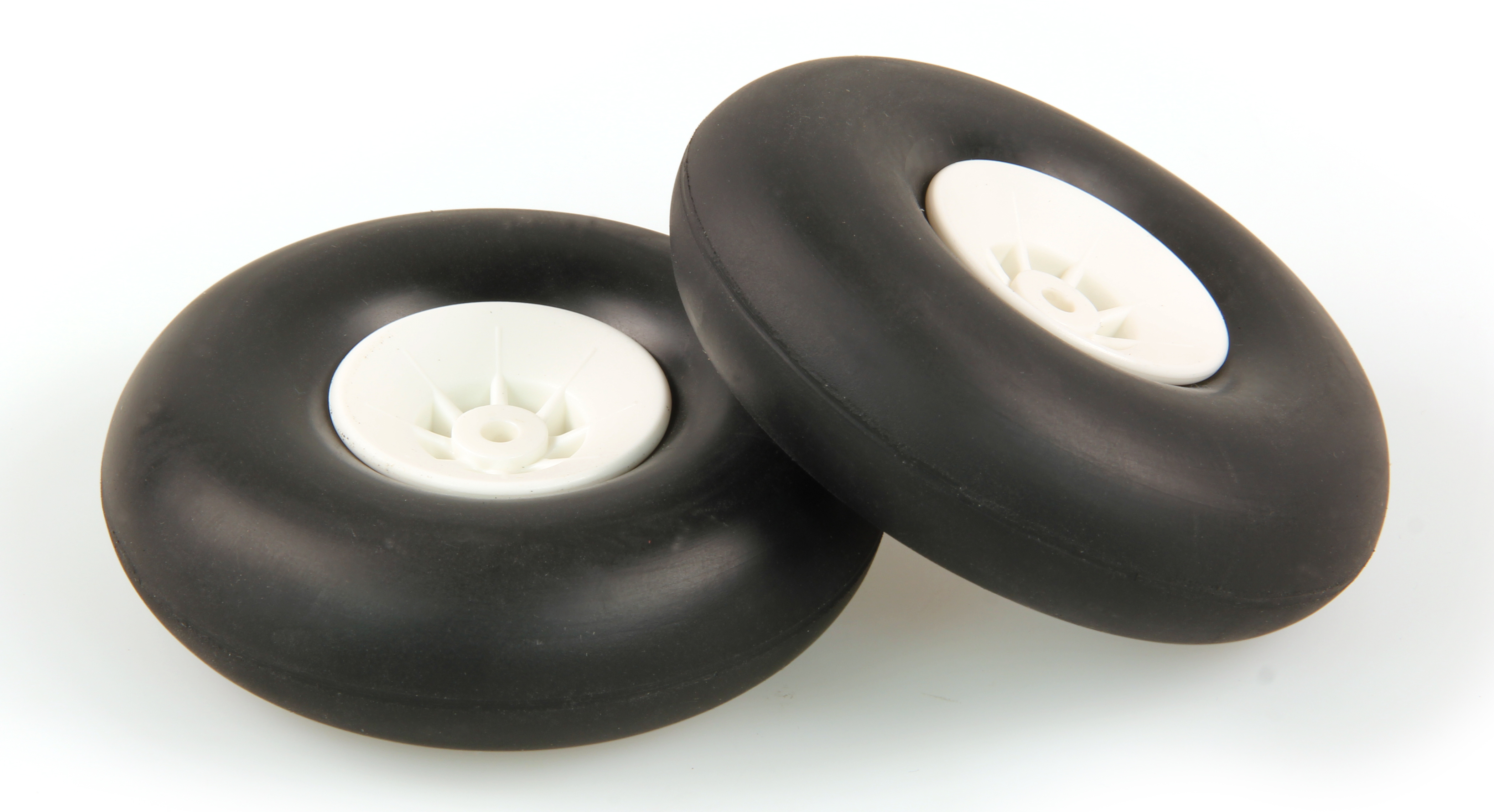 White Wheels 3.1/2in - (87mm) (10 pcs)-2