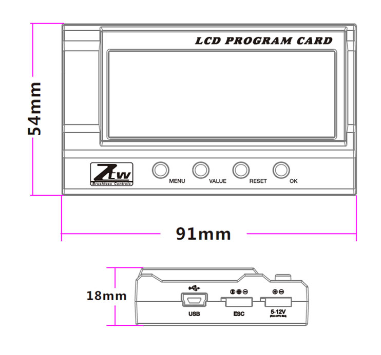 LCD Gecko Program Card (for 1:5 Beast Pro Car ESC)-4