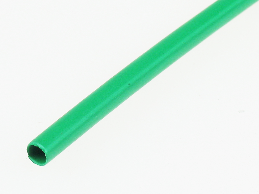 3/32in Heat Shrink Tubing Green (4 pcs per package)