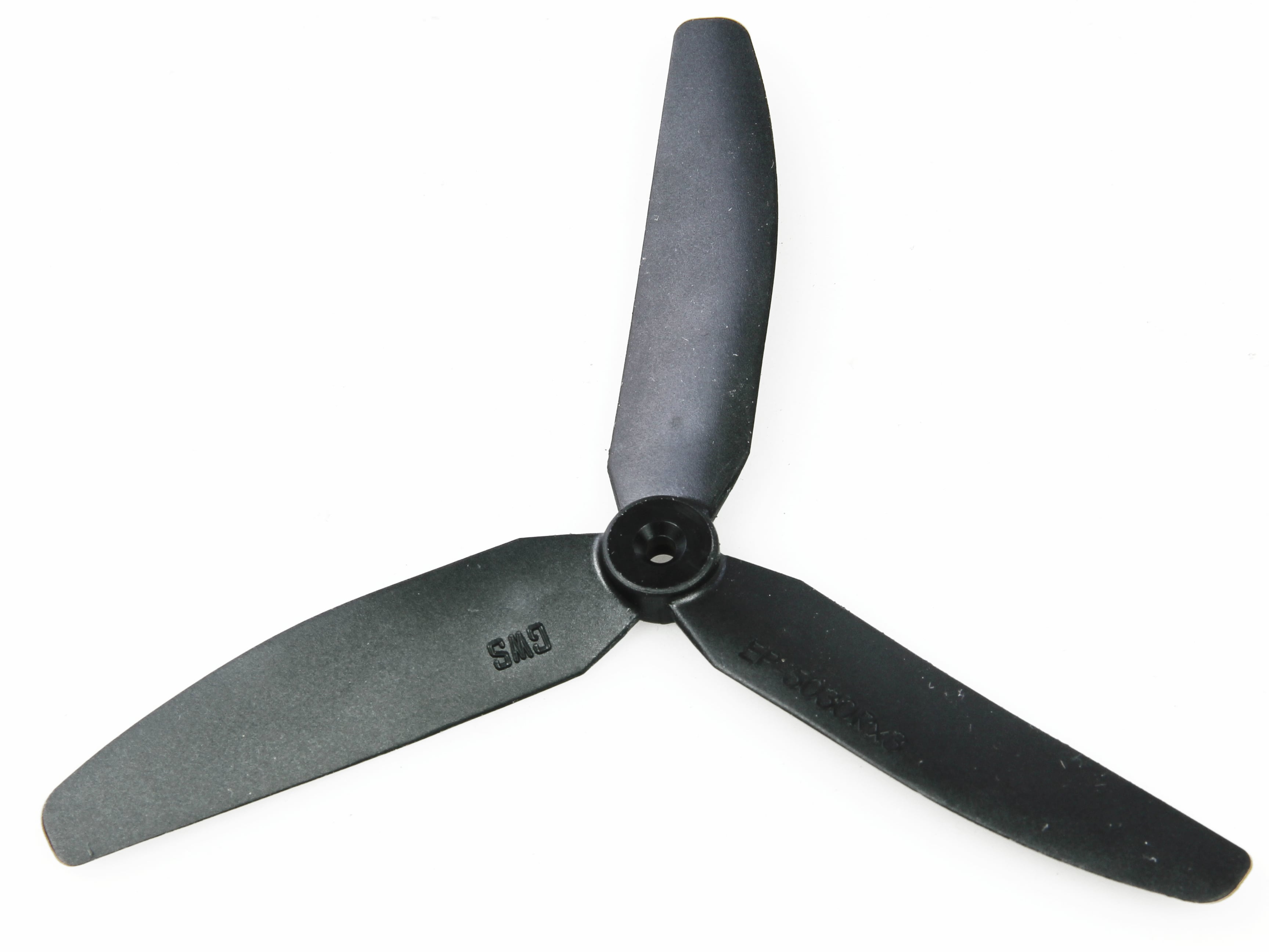 5x3 Slow Fly Propeller 3-Blade Black Opposite Rotation